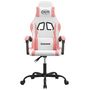 Voir la diapositive 3 : VIDAXL Chaise de jeu pivotante Blanc et rose Similicuir