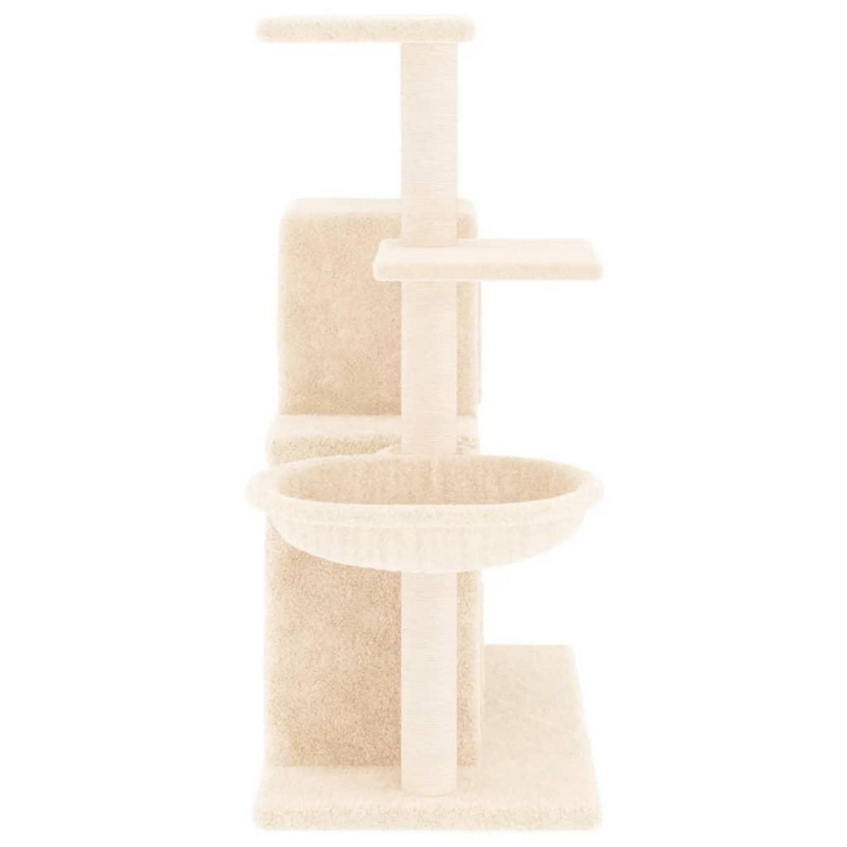 VIDAXL Arbre a chat avec griffoirs en sisal Creme 83 cm