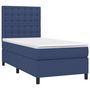 Voir la diapositive 3 : VIDAXL Sommier a lattes de lit avec matelas Bleu 80x200 cm Tissu