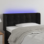 Voir la diapositive 1 : VIDAXL Tete de lit a LED Noir 83x16x78/88 cm Velours