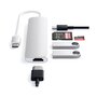 SATECHI Hub USB C USB-C Slim Multimedia silver