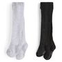 Voir la diapositive 1 : INEXTENSO Lot de 2 paires de collants bébé fille