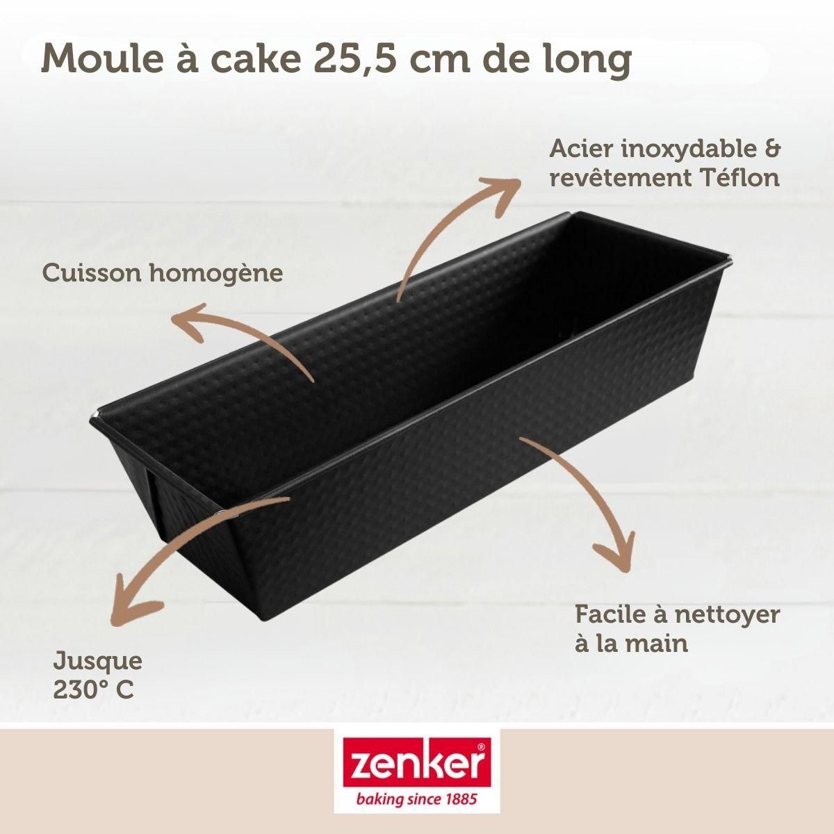 ZENKER Moule à cake 25,5 cm Zenker Black Metallic