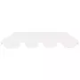 VIDAXL Toit de rechange de balançoire blanc 150/130x105/70 cm
