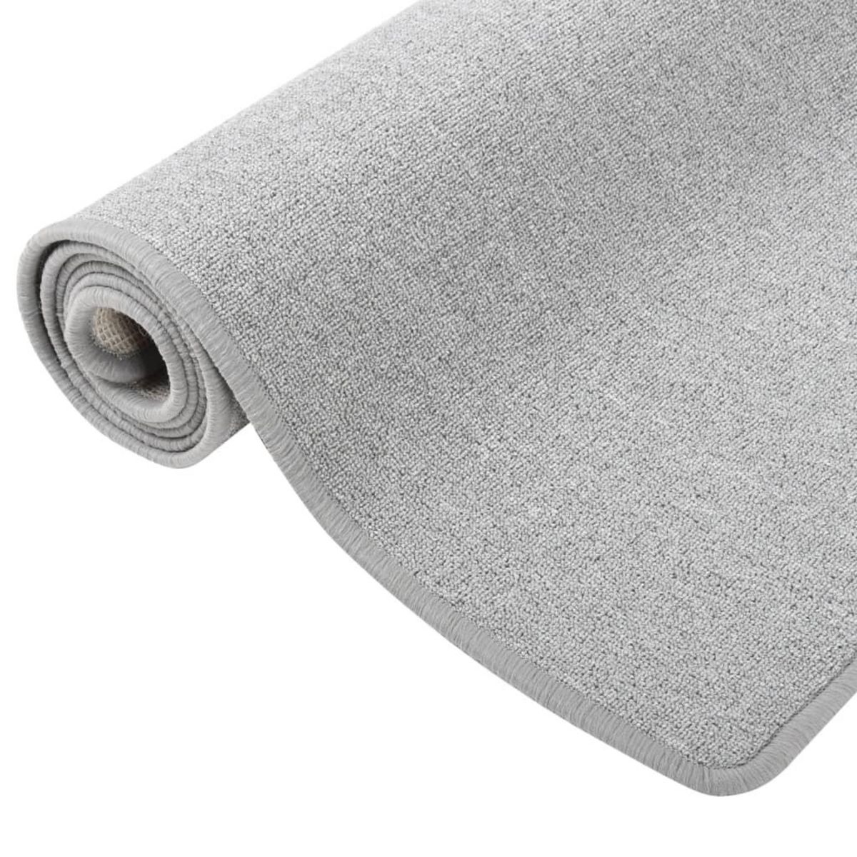 VIDAXL Tapis de couloir Gris clair 50x200 cm