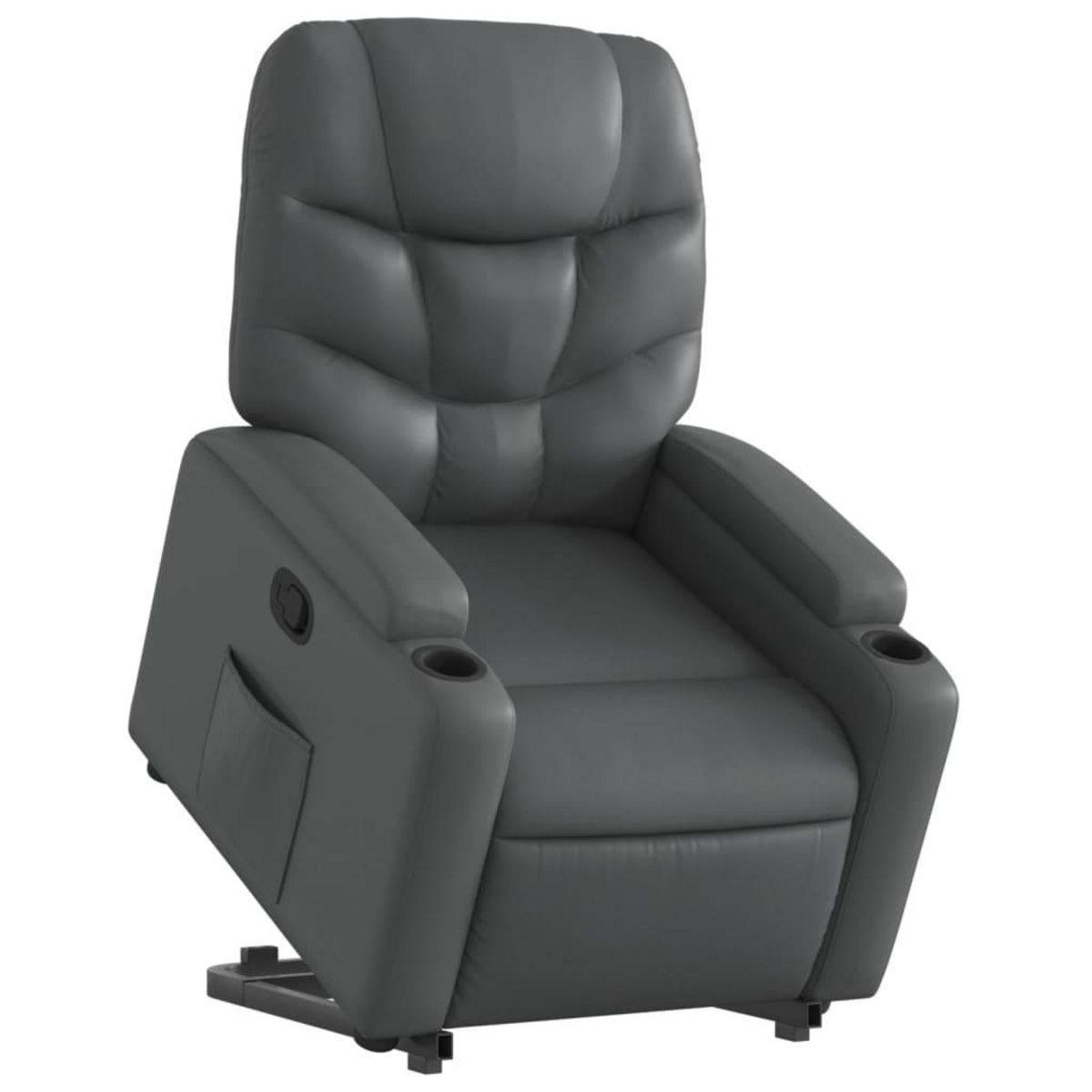 VIDAXL Fauteuil inclinable Gris Similicuir