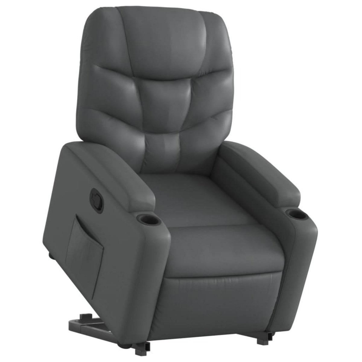 VIDAXL Fauteuil inclinable Gris Similicuir