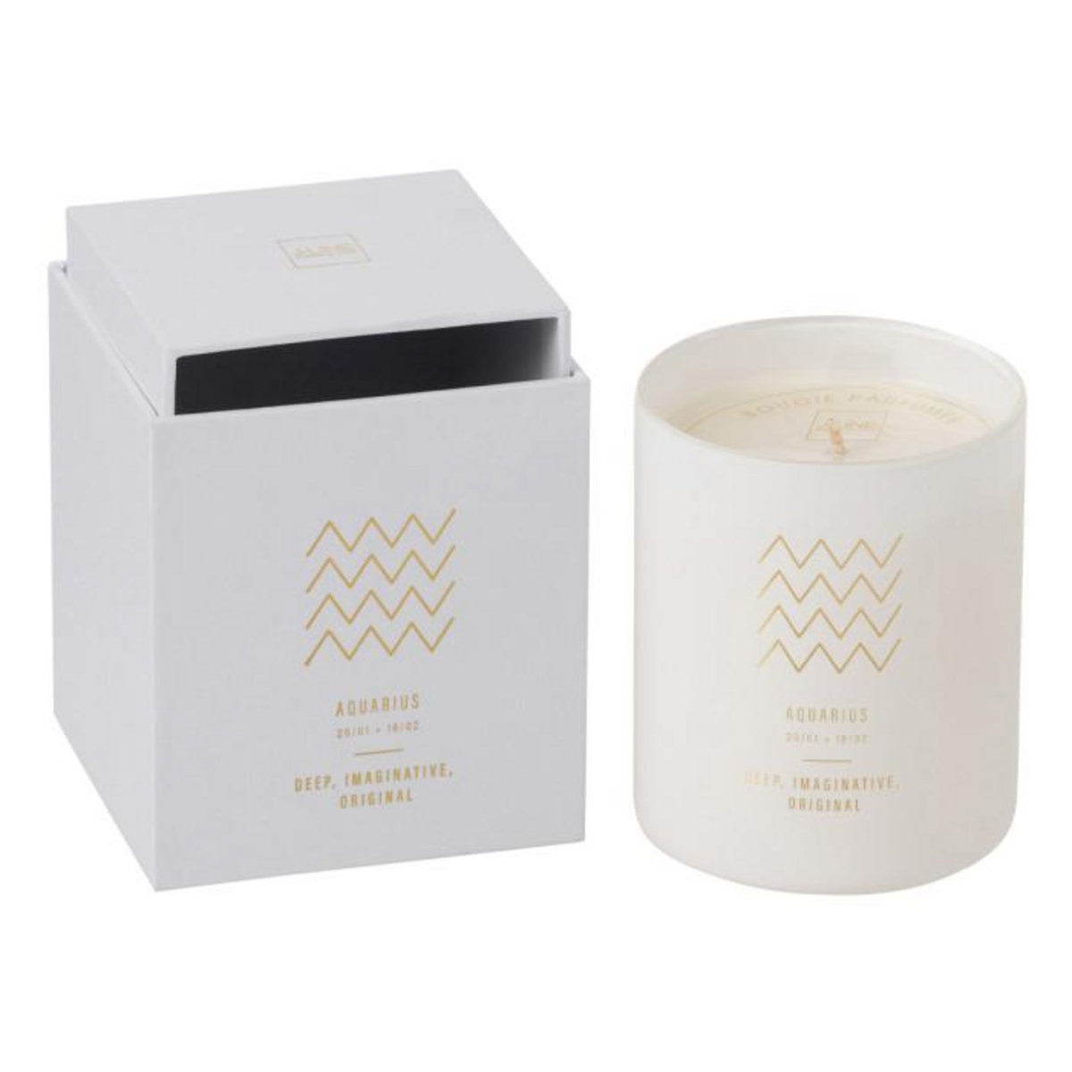 Paris Prix Bougie Parfumée  Verseau  10cm Sapphire Amber Tea