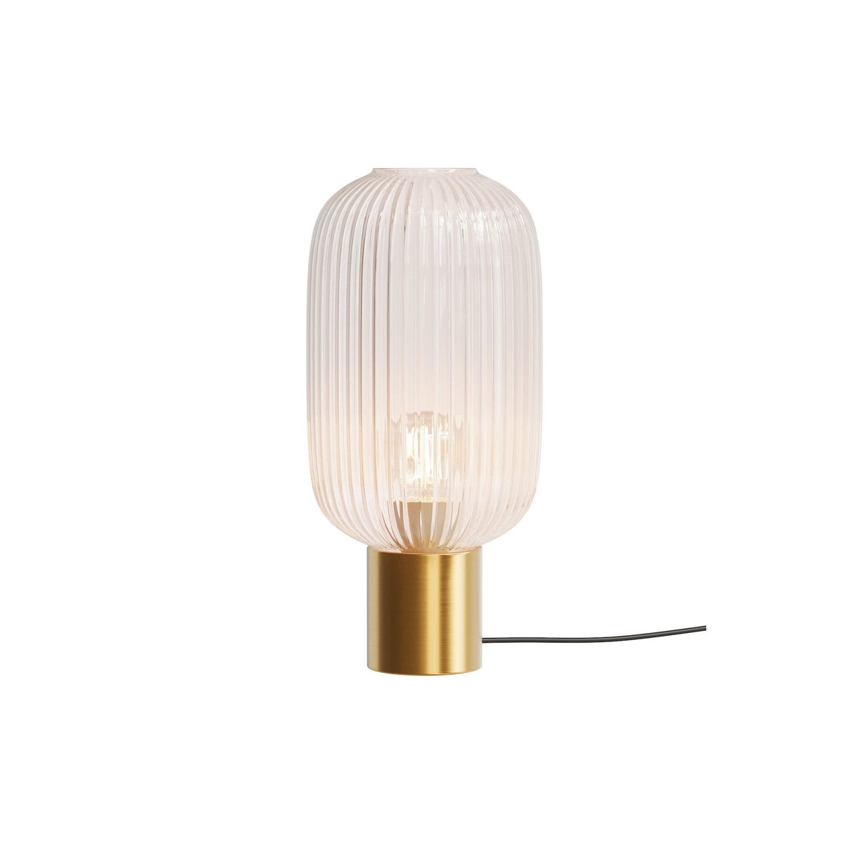 Rendez vous déco Lampe à poser en verre cannelé-Lou