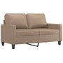 Voir la diapositive 3 : VIDAXL Ensemble de canapes 2 pcs avec coussins Cappuccino Similicuir