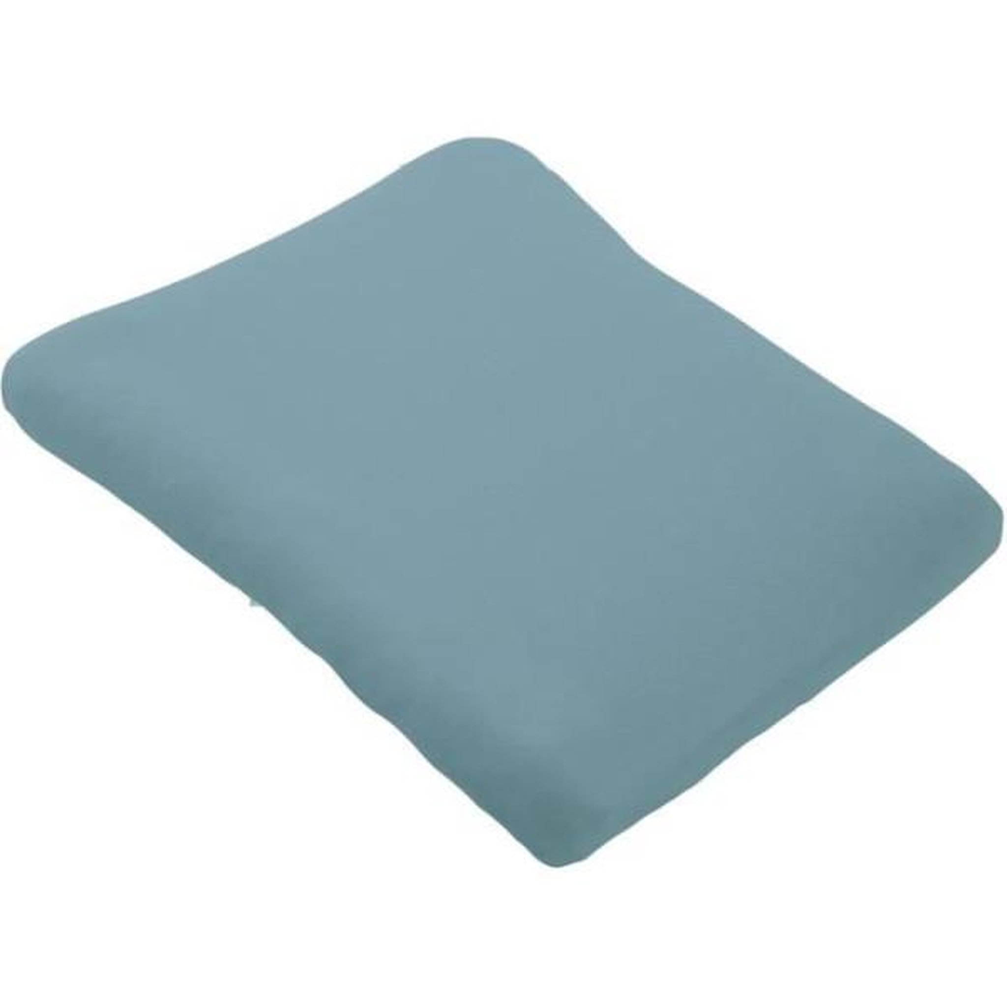 Voir la diapositive 2 : DOMIVA DOMIVA Lot 2 Housses matelas a langer - Eponge polycoton - oeko-Tex - Blanc/Nile - 50 x 75 cm