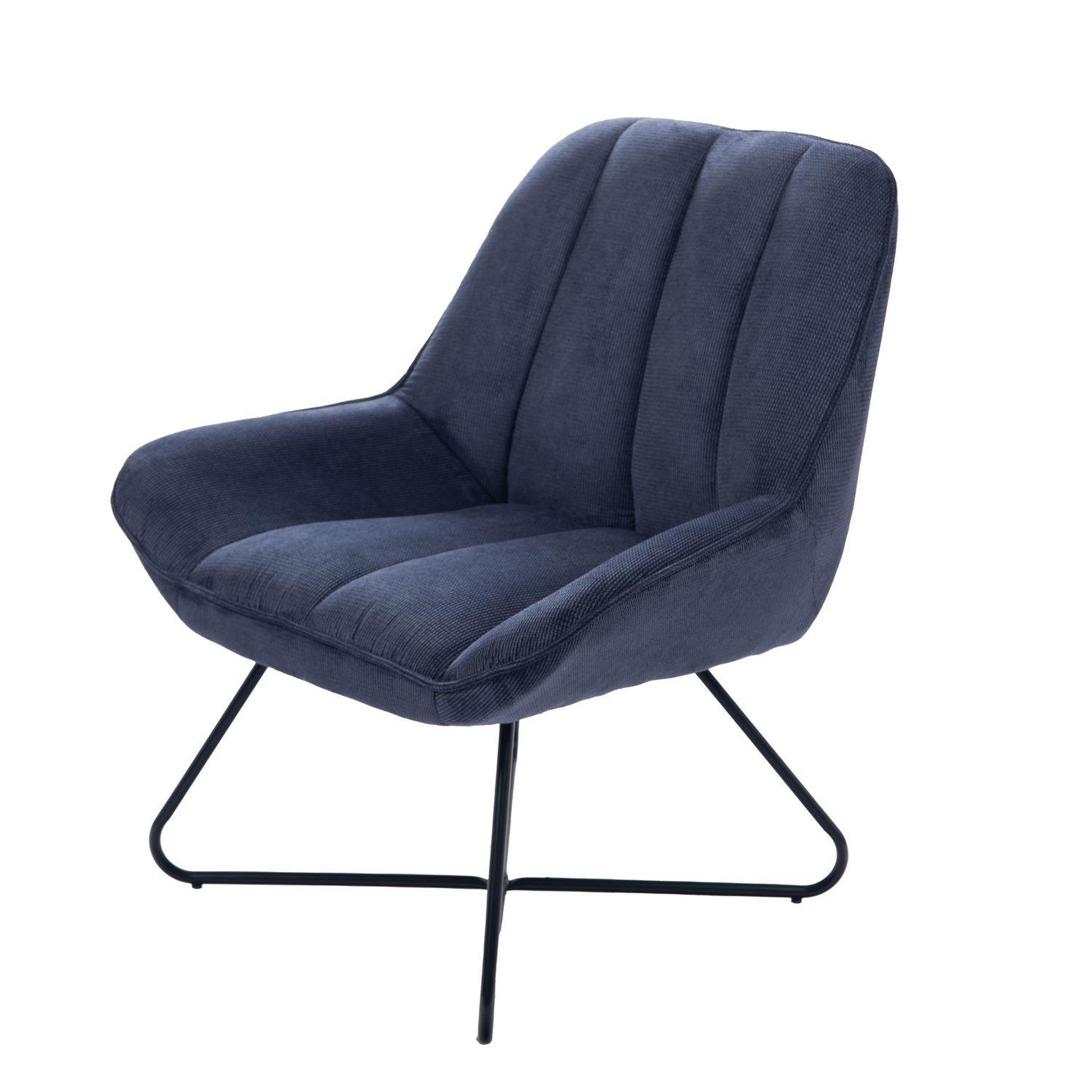 Amadeus Fauteuil tissu et métal Louis. Coloris disponibles : Beige