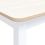 Voir la diapositive 5 : VIDAXL Table a manger Blanc et marron 114x71x75 cm Bois d'hevea massif