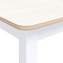 Voir la diapositive 5 : VIDAXL Table a manger Blanc et marron 114x71x75 cm Bois d'hevea massif