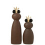 Voir la diapositive 4 : Paris Prix Statue Grenouille  Couronne  60cm Marron