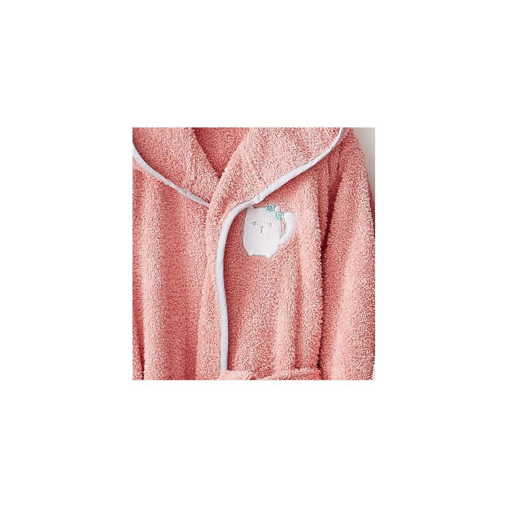 Voir la diapositive 3 : GUY LEVASSEUR Peignoir enfant en coton éponge taille  - kids