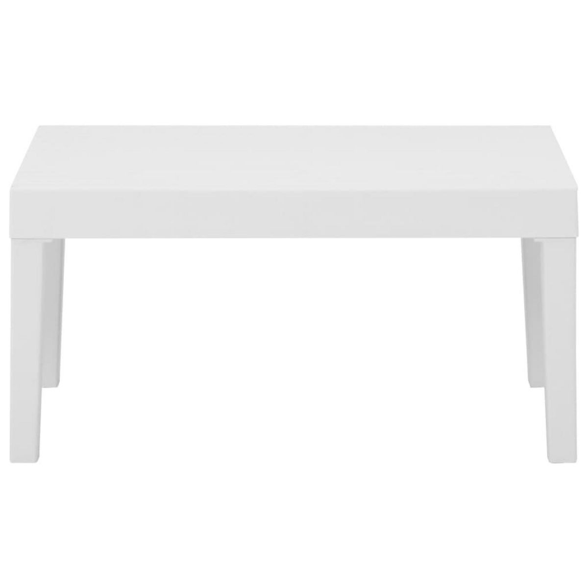 VIDAXL Salon de jardin 3 pcs avec coussins Plastique Blanc