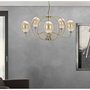 Voir la diapositive 6 : Paris Prix Lampe Suspension Design  Vienna  100cm Or