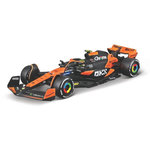 BBurago Véhicule Bburago F1 McLaren MCL38 Miami 2024 Norris avec casque