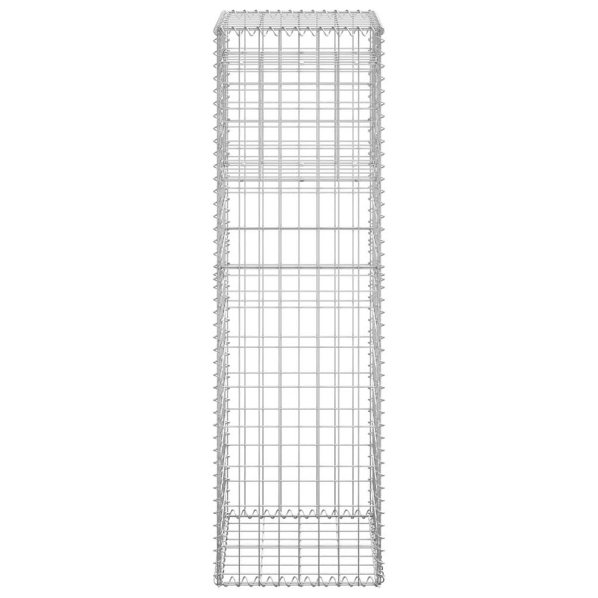 VIDAXL Poteau a panier de gabion 40x40x140 cm Fer
