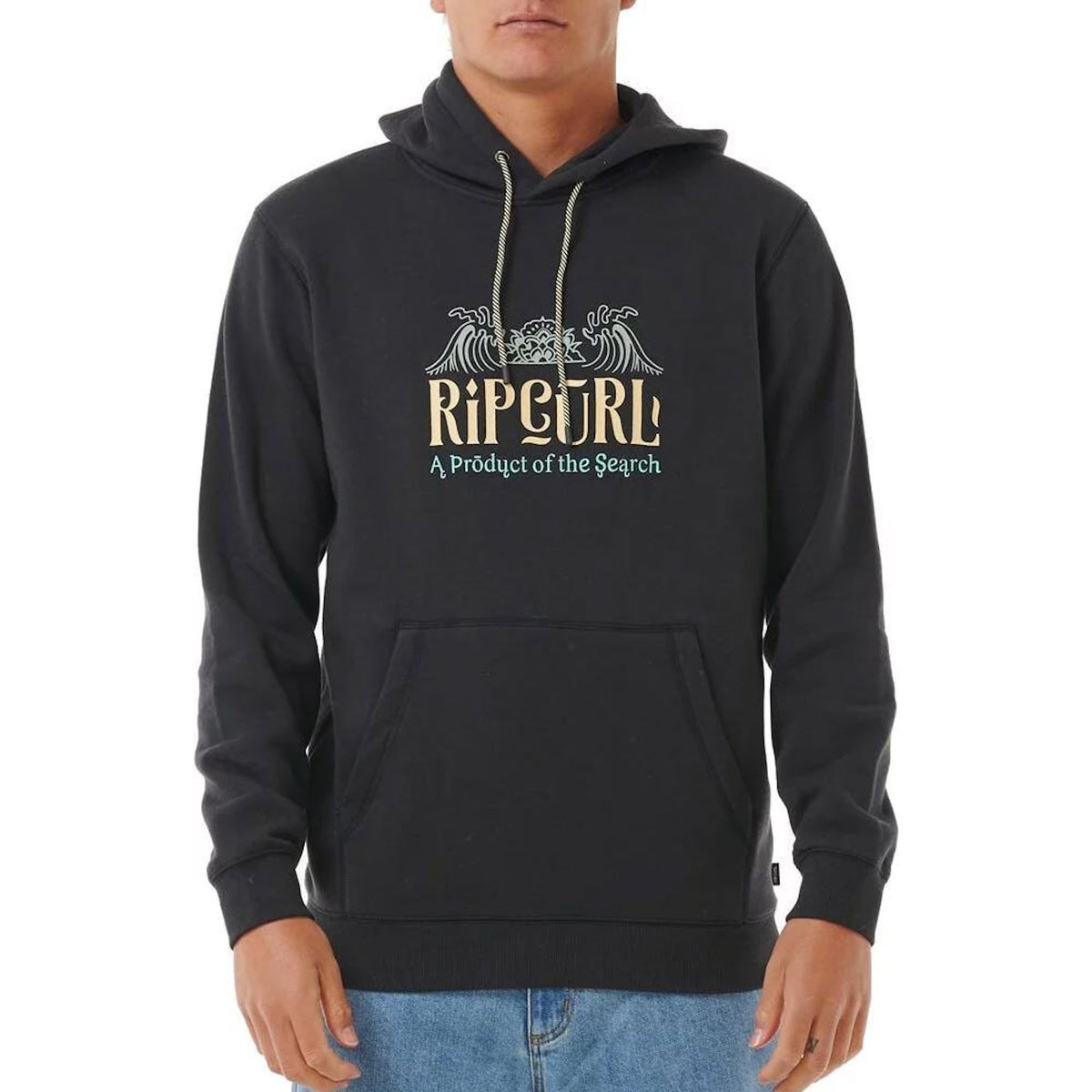 Rip Curl Sweat à Capuche Noir Homme Rip Curl Down Line