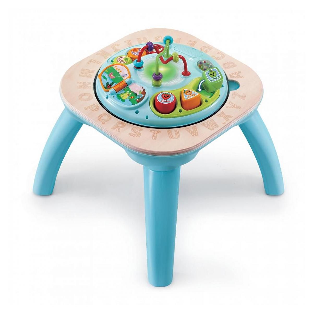 VTECH Table d'activités évolutive en bois certifié FSC® pour enfants de 9 mois à 4 ans