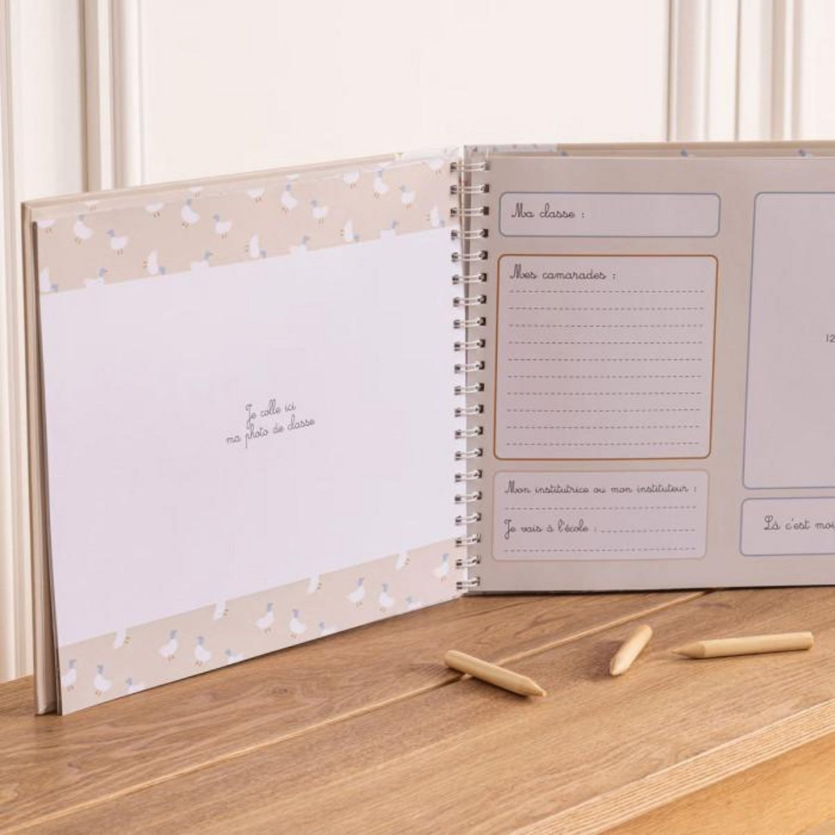 Atmosphera Kids Album 12 Photos de Classe  School Bus  32cm Beige