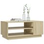 Voir la diapositive 4 : VIDAXL Table basse chene sonoma 102x55x43 cm bois d'ingenierie