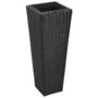 Voir la diapositive 4 : VIDAXL Lits sureleves de jardin 3 pcs Resine tressee Noir
