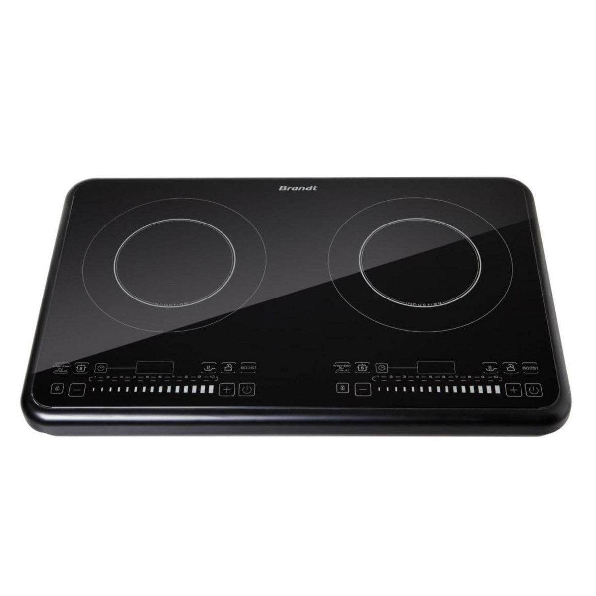 BRANDT Table domino à induction 30cm 3400w noir - ti2fsoft