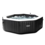 INTEX Spa gonflable PureSpa Carbone octogonal Bulles et Jets 6 places - Intex