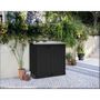 Voir la diapositive 3 : MARKET24 Coffre de rangement extérieur KETER en résine 880 litres Noir - Malle de jardin sans vérins