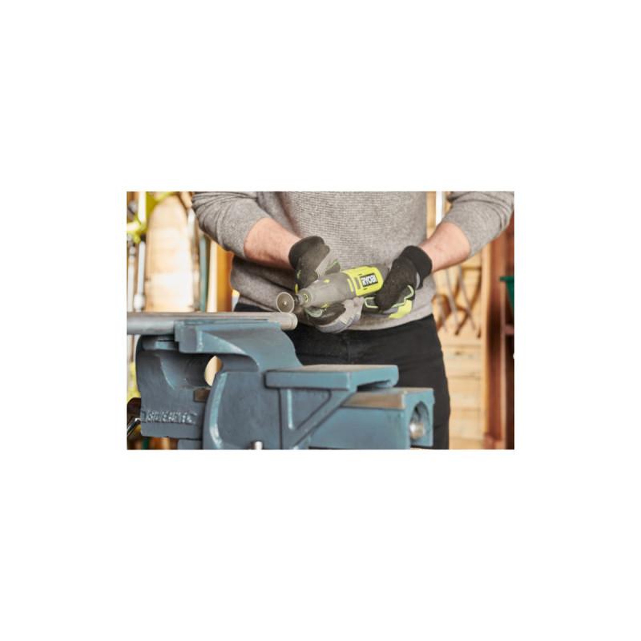 Voir la diapositive 3 : Ryobi Mini-outil multifonction RYOBI RRT12-120BA3/35 - 12V - 1 Batterie 2.0Ah - 1 Câble USB C - 35 Access