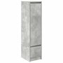 Voir la diapositive 2 : VIDAXL Buffet haut gris beton 29,5x34x119,5 cm bois d'ingenierie