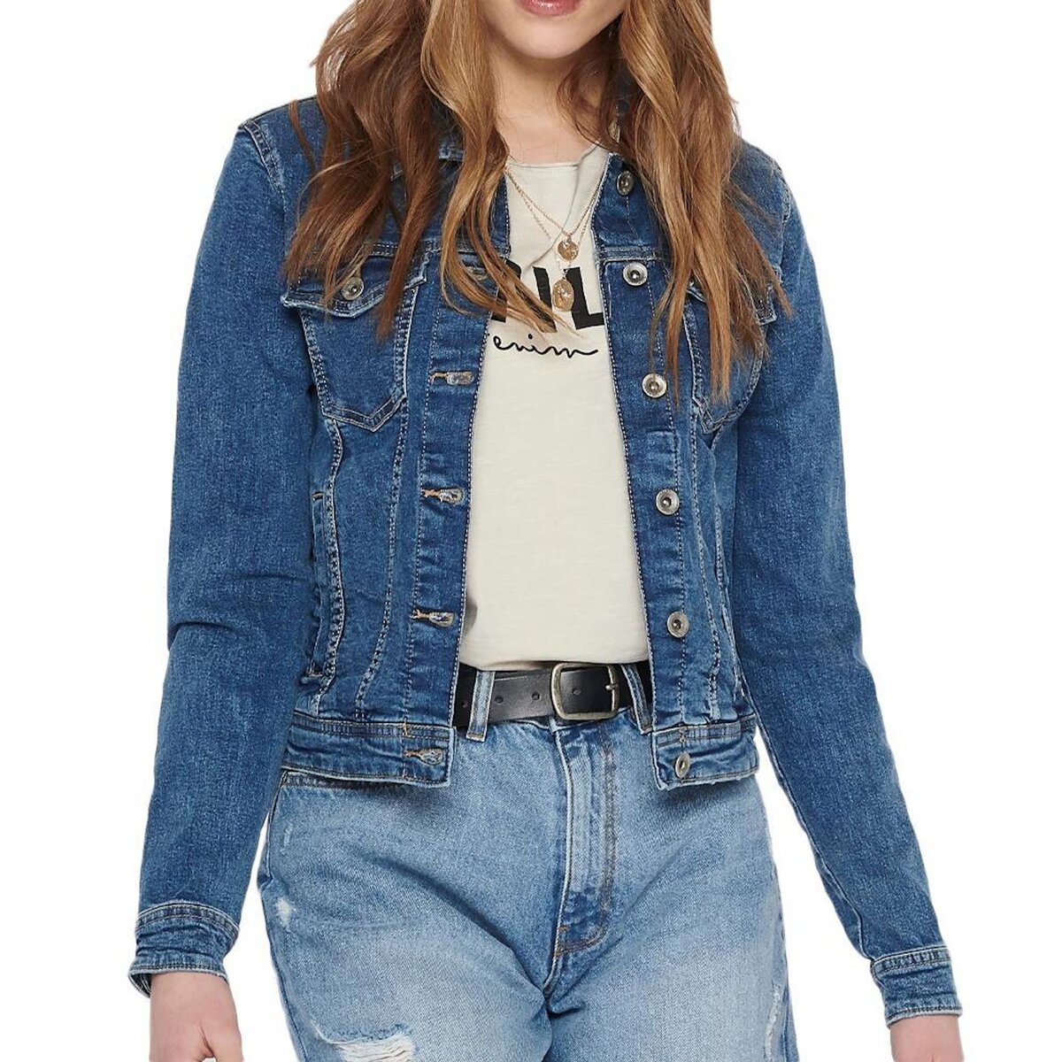 Only Veste en Jean  Femme Only Tia