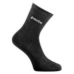 TWINDAY Paire de chaussettes lurex femme à paillettes message osé Peste. Coloris disponibles : Noir