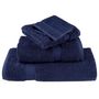Voir la diapositive 4 : VIDAXL Serviettes d invité de qualité sup. SOLUND 2 pcs bleu marine