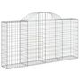 Voir la diapositive 3 : VIDAXL Paniers a gabions arques 5 pcs 200x30x100/120 cm Fer galvanise