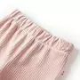 VIDAXL Pantalons pour enfants velours cotele rose clair 128