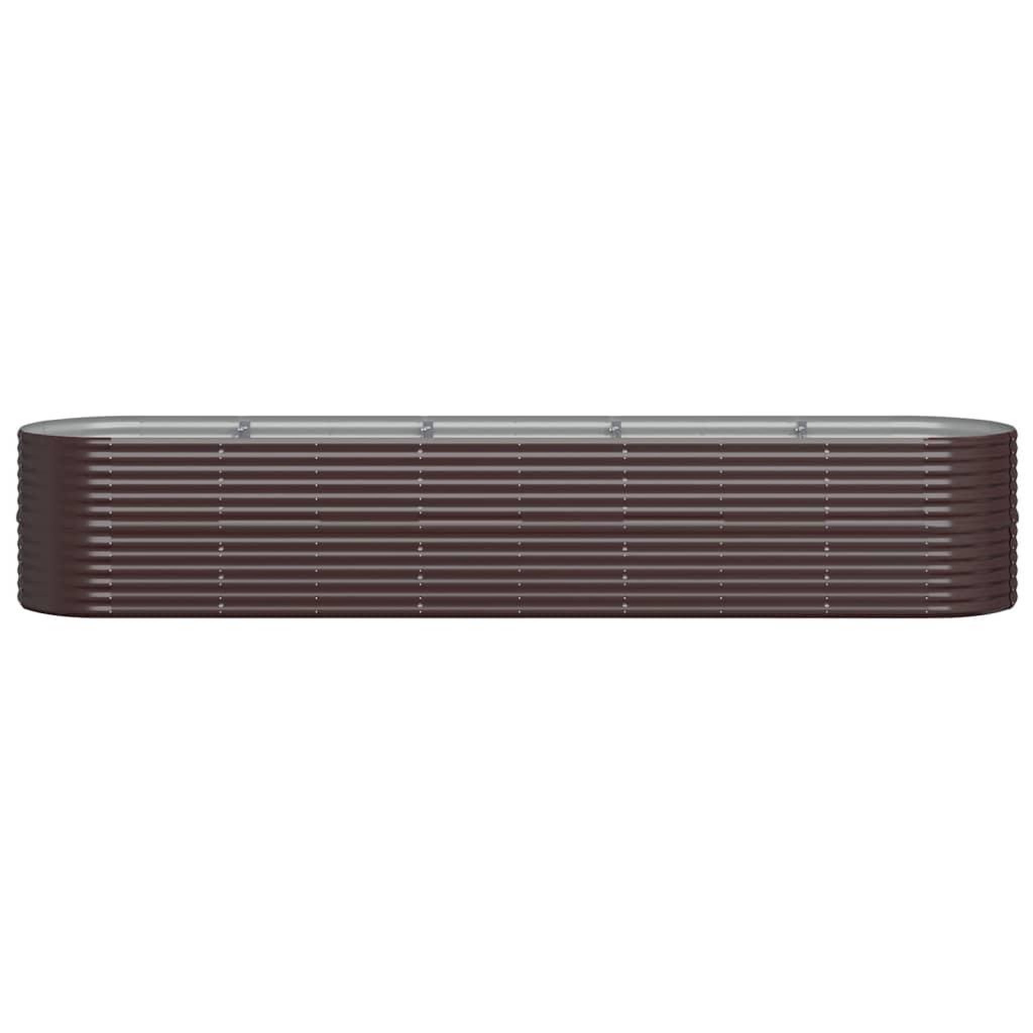 Voir la diapositive 3 : VIDAXL Lit sureleve de jardin Acier enduit de poudre marron