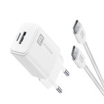 CELLULAR LINE Cellularline ACHKITC2CGAN30TABW chargeur d'appareils mobiles Ordinateur portable, Smartphone, Tablette Blanc Secteur Charge rapide Intérieure
