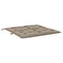 Voir la diapositive 4 : VIDAXL Coussin de banc de jardin taupe 100x(50+50)x7 cm tissu oxford
