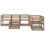 Voir la diapositive 2 : VIDAXL Salon de jardin 6 pcs Marron Bois de pin impregne