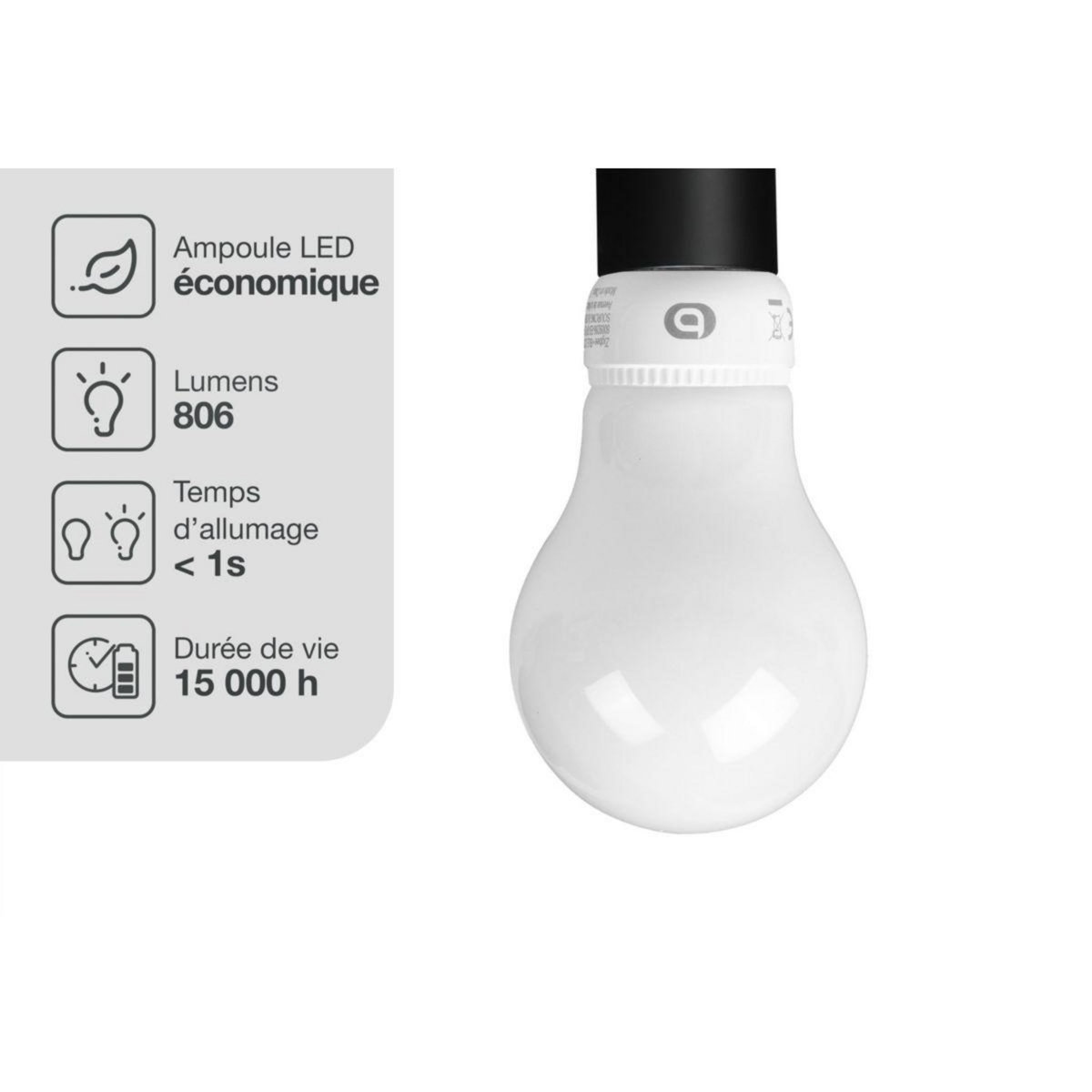 ESSENTIEL B Ampoule LED connectée Nuances de Blanc Classique E27