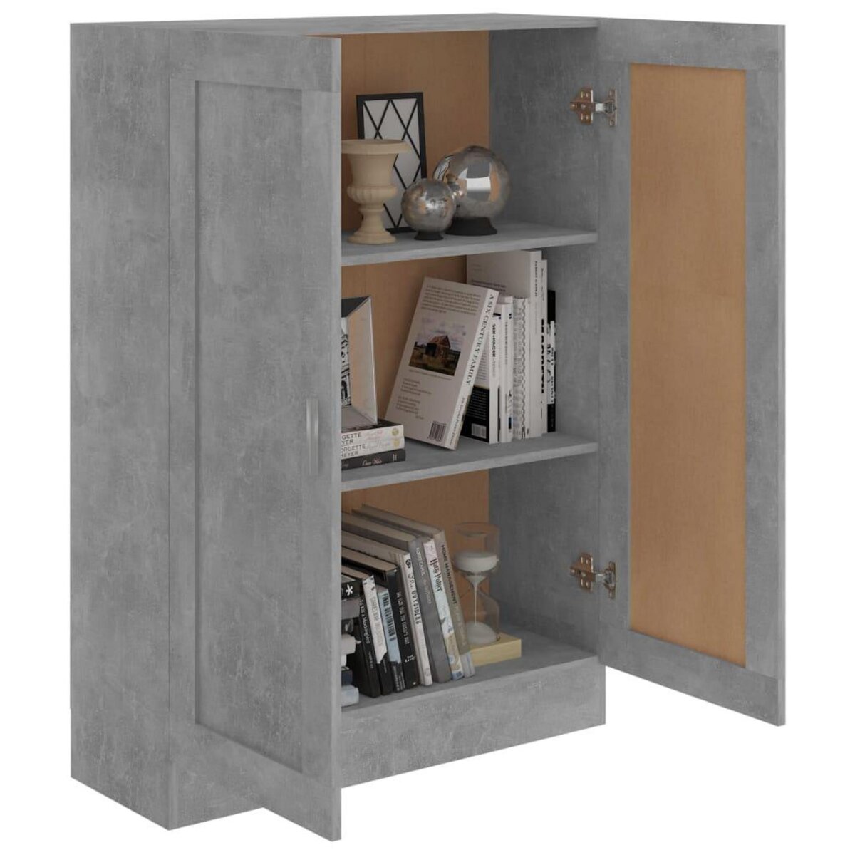 VIDAXL Bibliotheque Gris beton 82,5x30,5x115 cm Bois d'ingenierie