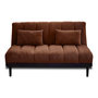 Voir la diapositive 1 : BEST MOBILIER Samarra - canapé convertible clic-clac 2 places - velours côtelé