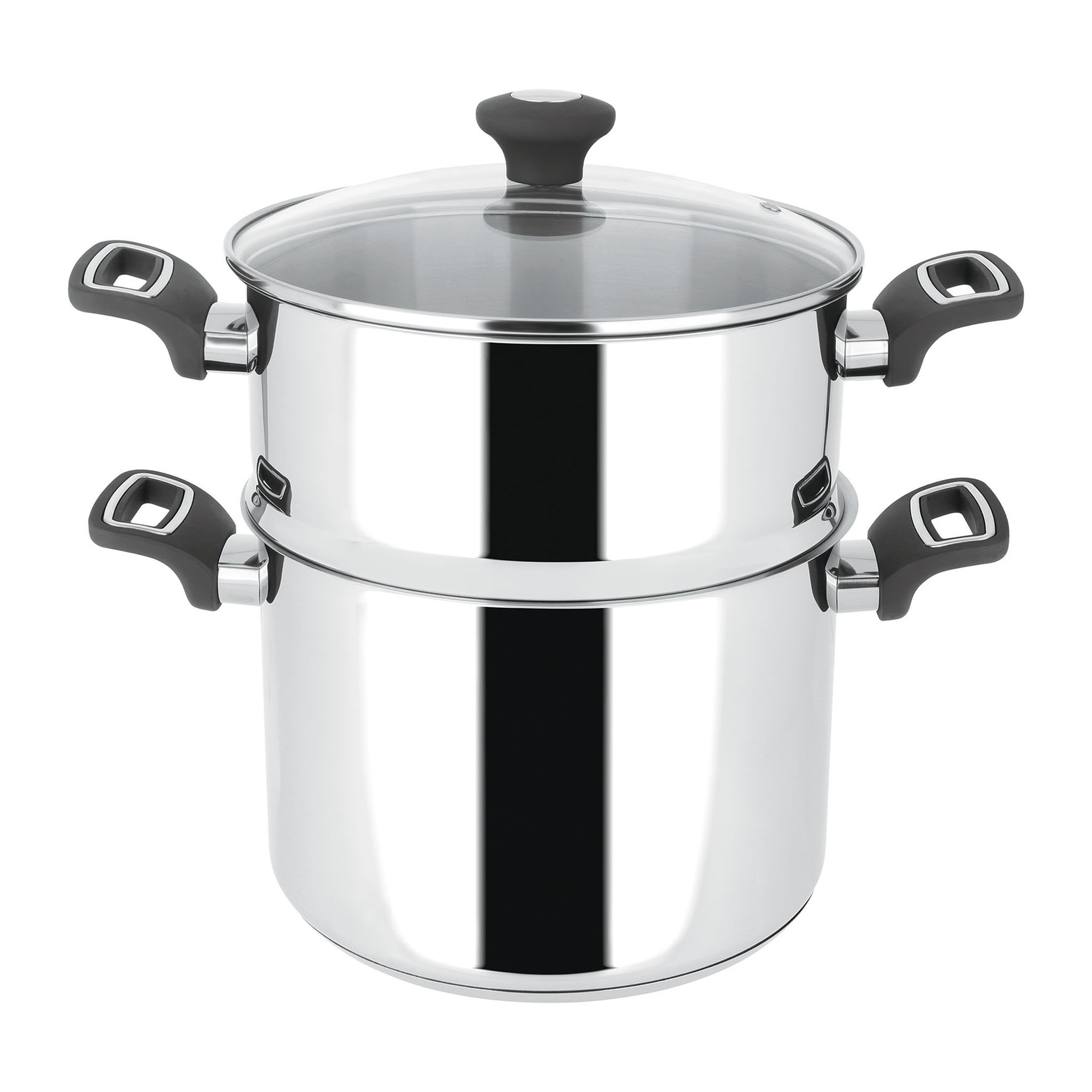 Voir la diapositive 1 : ACTUEL Couscoussier inox 24 cm 8 litres