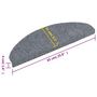 Voir la diapositive 6 : VIDAXL Tapis autoadhesifs de marches 10 pcs Gris clair 65x21x4 cm