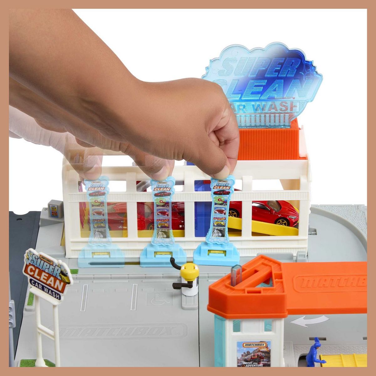 MATCHBOX Coffret Matchbox La station de lavage avec 1 voiture