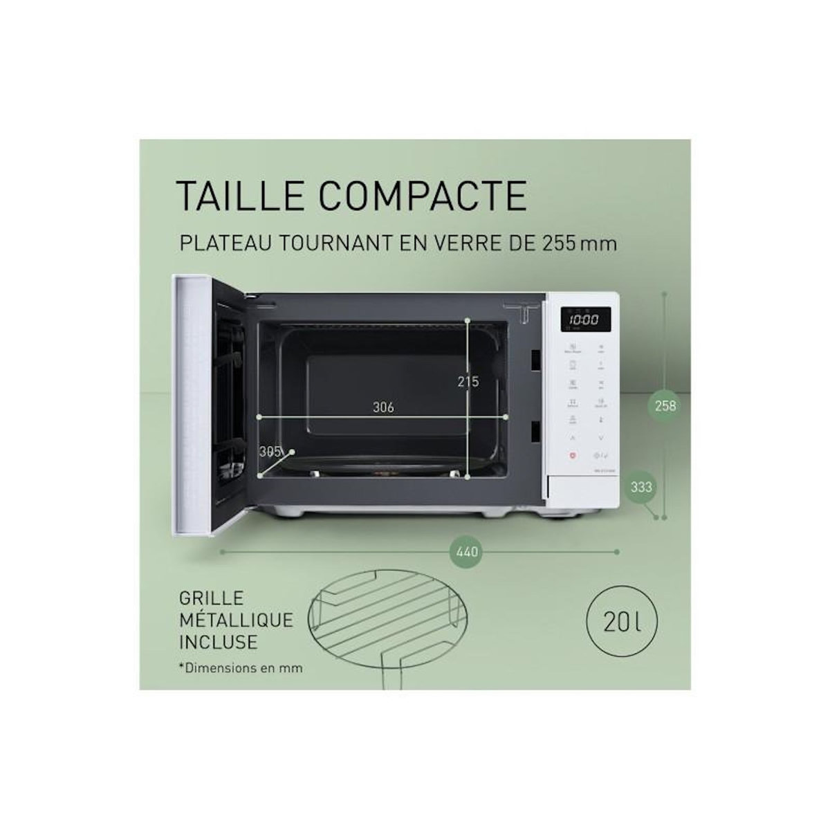 PANASONIC Micro ondes + Gril Panasonic NN GT21QWEPG